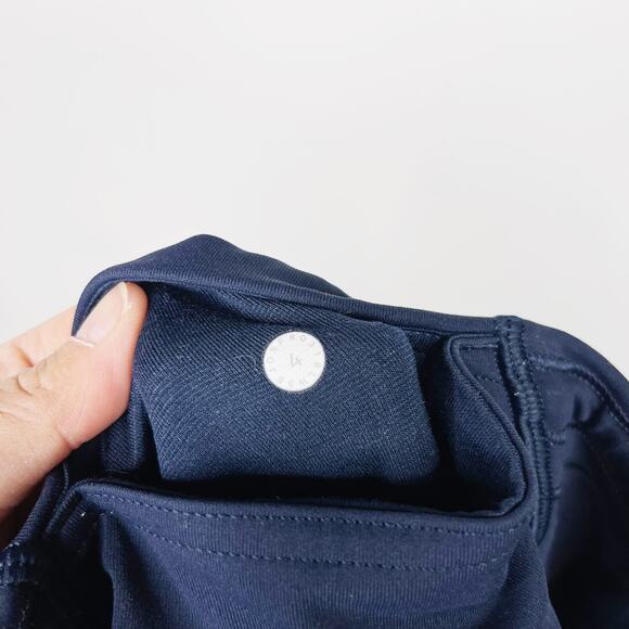 Lululemon Womens 4 Blue Train Times 7/8 Leggings 25" Mesh Piecing Activewear - Picture 8 of 9